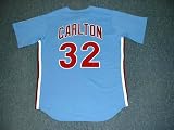 STEVE CARLTON Philadelphia Phillies 1980 Majestic Cooperstown Throwback Away Baseball Jersey, MEDIUM