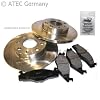 Bremsscheiben Voll � 258 MM + Bremsbel�ge Bremskl�tze hinten MERCEDES-BENZ C-KLASSE W202 C180, C200, C220, C250, C280 BJ 93-00
