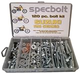 Specbolt Suzuki RM two stroke Bolt Kit for Maintenance & Restoration of MX Dirtbike OEM Spec Fastener