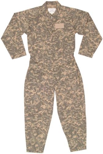 US Air Force Style Military Camouflage Flight Suit Coveralls (ACU Digital Camouflage, 2X-Large)