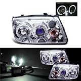 4300k Slim Xenon HID Kit + 99-05 Volkswagen Jetta Halo Projector Head Lights by Eautolight