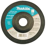 Makita 741407-8 5 x 1/4 24 Grit General Purpose Metal Depressed Center Wheels - 5 Pack