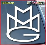 Maybach Music Group Car Window Vinyl Decal Sticker 4″ Tall (Color: White)