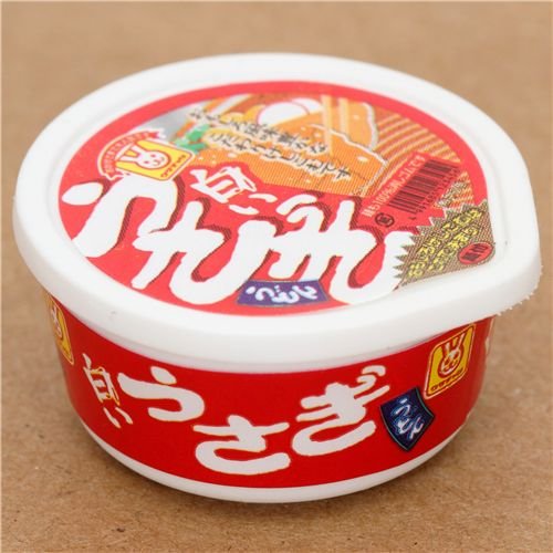Japanese noodle Shiroi-Usagi eraser from Japan by Iwako