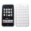 Apple iPod Touch 2nd & 3rd Generation Crystal Silicone Skin Case Transparent Check Pattern