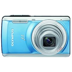 Olympus Mju-7040 Digitalkamera (14 Megapixel, 7-fach Zoom, 7,6 cm (3,0 Zoll) Display, 2GB intern Speicher) Copper Blue