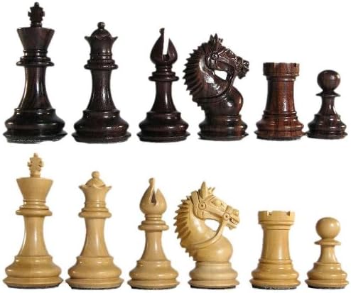 3" MoW Cardinal Rosewood Centurion Staunton Chess Pieces