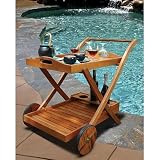 VIFAH V501 Outdoor Wood Serving Cart