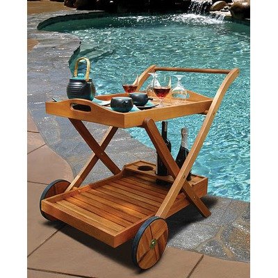 VIFAH V501 Outdoor Wood Serving Cart