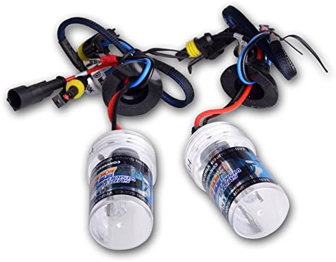 OMGCAR 2 PCS Headlight Xenon Bulb H1 8000K 55W HID Xenon Replacement Light Bulbs