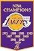 Los Angeles Lakers 2009 NBA Champions Dynasty Banner