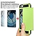 iPhone 6 Case, Vofolen Impact Resistant Protective Shell iPhone 6S Wallet Cover Shockproof Rubber Bumper Case Anti-Scratches Hard Cover Skin Card Slot Holder for iPhone 6 6S (Lime)