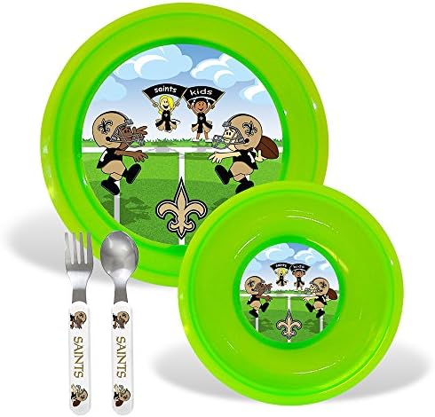 New Orleans Saints NFL BPA Free Toddler Dining Set (4 Piece)