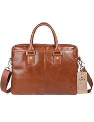 Apparel: S-ZONE Vintage England Fashion Top Cowhide Leather Briefcase Shoulder Bag