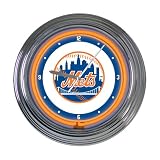 MLB New York Mets 15 in Neon Clock