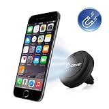 iClever iPhoneスマートフォン 車載ホルダー 簡単取り外し オートホールド機能 ワンタッチ強力ゲル吸盤, ロックリリース iPhone 5S,5C,5,4S,4; Galaxy Xperia;Sony Xperia S, Z1; Google Nexus 5;AQUOS ZETA SH-06E; Fujitsu ARROWS; Samsung S3; HTC one 各機種対応 一年間保証 (磁気カーマウント)
