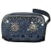 Denim Purse with Silver Decor Crafted from Vintage Denim, 8 x 5