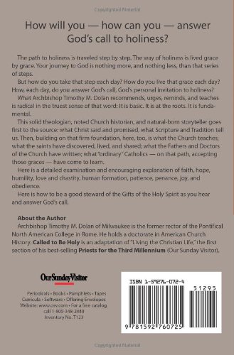 Cardinal Timothy M DolanCalled to Be Holy