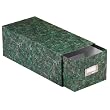 Oxford 39642 Oxford Reinforced Board 4 x 6 Card File With Lift-Off Cover, Green Marble