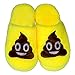 Imymax Unisex Emoji Cute Cartoon Slippers Warm Cozy Soft Stuffed Household Indoor Slippers (Label Size 36-37 = US4.5 - US6.5, Brown Poop)