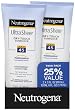 Neutrogena Ultra Sheer SPF 45 Twin Pack 3.0  Ounce