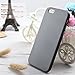 iPhone 6s Case, LoHi iPhone 6 Case Soft Touch [Ultra Slim-Fit] Shock Absorbing Scratch Resistant Flexible TPU Bumper Cover Case for Apple iPhone 6 6s - Grey/Black
