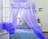 Purple Lilac Four Corner Square Princess Bed Canopy By Sid