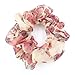 Cloris 3 Pieces Chiffon Floral Ponytail Holder Hair Scrunchies Assorted Colors