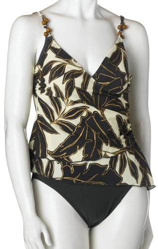 Christina Women's Caribbean Queen 2 Piece Asymmetrical Tankini