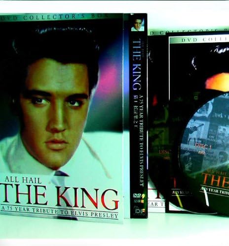 DVD X2-R PAL SYSTEM ELVIS PRESLEY "ALL HAIL THE KING A 75 YEARS TRIBUTE TO ELVIS PRESLEY" VERY RARE COLLECTION (AMZ17314).