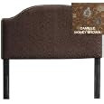 Kendra Upholstered Headboard Twin Camille Hn Brwn