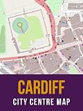Cardiff, United Kingdom City Centre Street Map