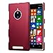 Nokia Lumia 830 Case, Terrapin [Extra Slim Fit] Hybrid Rubberized [Red] Protective Hard Case for Nokia Lumia 830 - Red
