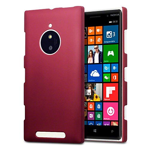 Nokia Lumia 830 Case, Terrapin [Extra Slim Fit] Hybrid Rubberized [Red] Protective Hard Case for Nokia Lumia 830 - Red