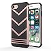 iPhone 7 Case - MoKo Advanced Anti-Slip Scratch-resistant TPU Bumper Gel & Hard PC Back Cover Shock Absorbing Flexible Protective Slim Case for Apple iPhone 7 4.7 Inch Smartphone (2016), Rose GOLD