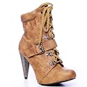 SYBEL Women's Studded Ankle Boots by Bumper (11, Taupe)