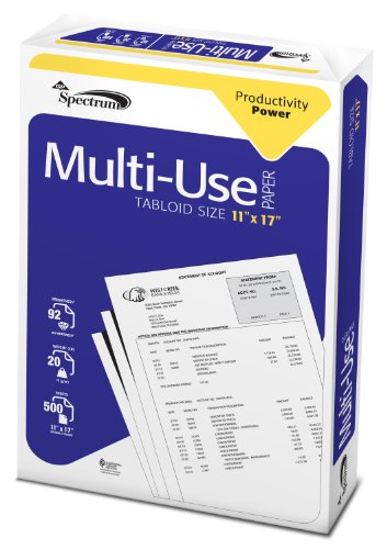 GP Spectrum MultiUse Paper, 11 x 17 Inches Ledger 