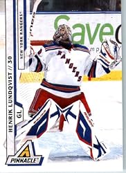 2010 /11 Pinnacle Hockey Card # 73 Henrik Lundqvist New York Rangers In a Protective Screwdown Display Case !