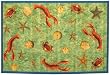 Laser Printed Split Bamboo Sealife 2' x 3' Veranda Rug
