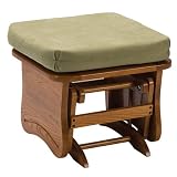 Brooks Furniture Glider Ottoman- Light Oak/ Sage