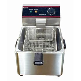 Adcraft Deep Fryer Single 6 Liter No Faucet DF6L by Deep Fryers