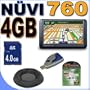 Garmin Nuvi 760 Portable GPS Vehicle Navigation System w/ 4.3" LCD Widescreen (0100065710) BeanBag 4GB SD BigVALUEInc Accessory Saver Bundle + MORE