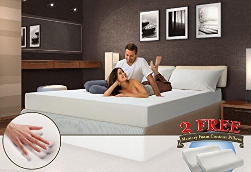 MEDIUM-FIRM 12" inch KING size Memory Foam Mattress - 2 FREE GEL Pillows