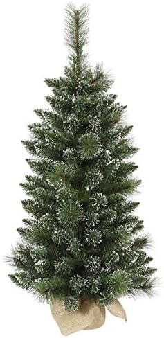 Vickerman Green Plastic 3-foot Snow-tipped Mixed Pine and Berry Unlit Christmas Tree