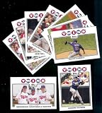 2008 Topps Minnesota Twins Series 1 Team Set of 9 cards including Johan Santana, Joe Mauer, Justin Morneau and more !