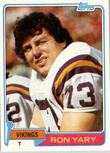 1981 Topps # 402 Ron Yary Minnesota Vikings Football Card - In Protective Screwdown Display Case!