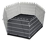 Maxi-Pet 83157-K Set Freigehege Nager, verzinkt; 6 Gitter je 60 x 63cm, mit Tuer + Netz + Nylonboden