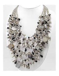 Agate Necklace In 92.5 Sterling Silver