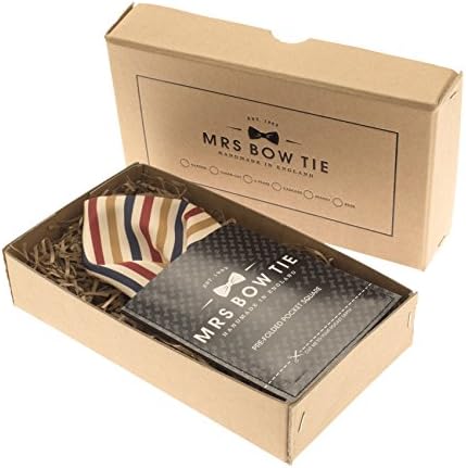 Red Preppy Stripes Pre-folded Pocket Square