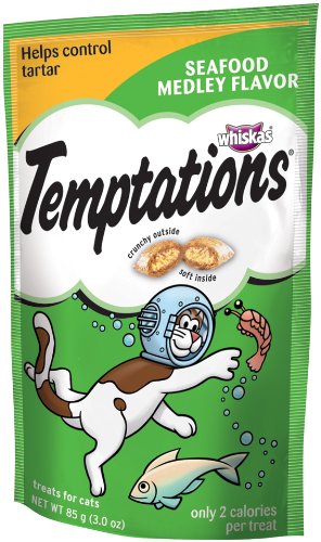 Whiskas Temptations Seafood Medley Flavour Treats 